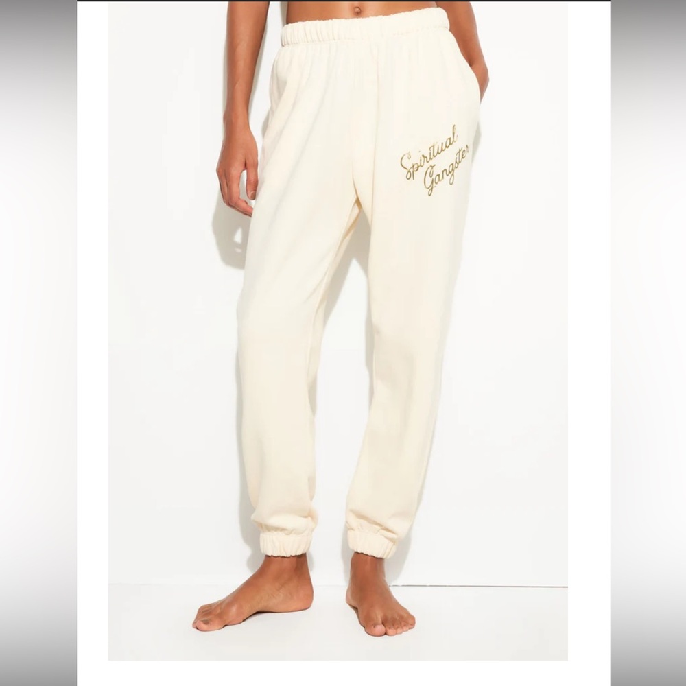 Spiritual Gangster Women's SG Insignia Portia Sweatpant in Canvas sz XS nwot